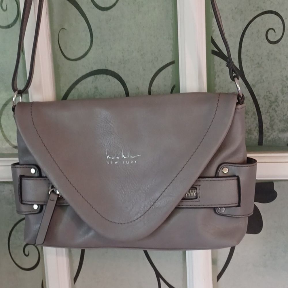 Nicole Miller crossbody purse  gray